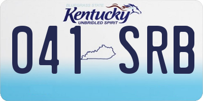 KY license plate 041SRB