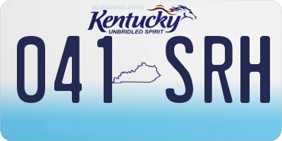 KY license plate 041SRH
