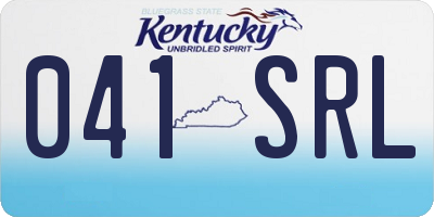 KY license plate 041SRL