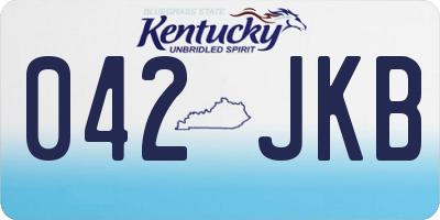 KY license plate 042JKB