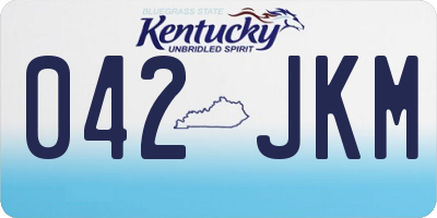 KY license plate 042JKM