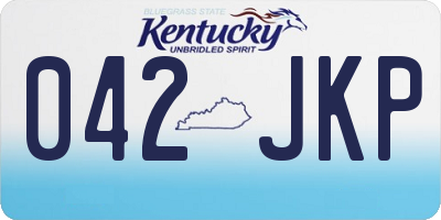 KY license plate 042JKP