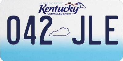 KY license plate 042JLE