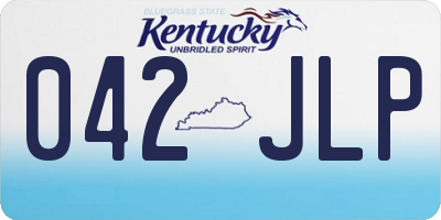 KY license plate 042JLP