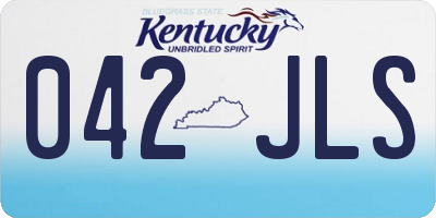 KY license plate 042JLS