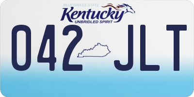 KY license plate 042JLT