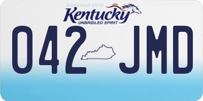KY license plate 042JMD