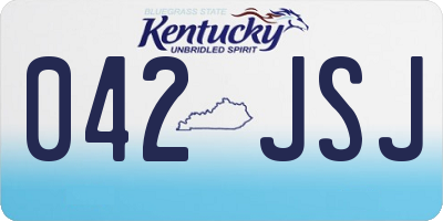 KY license plate 042JSJ