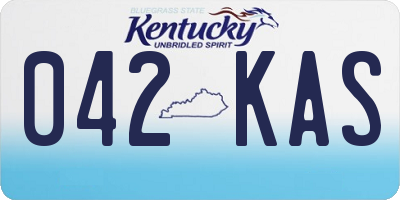 KY license plate 042KAS