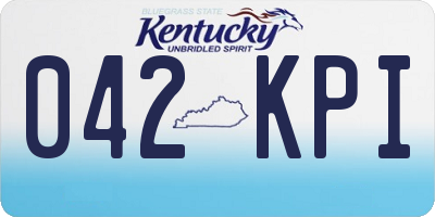 KY license plate 042KPI