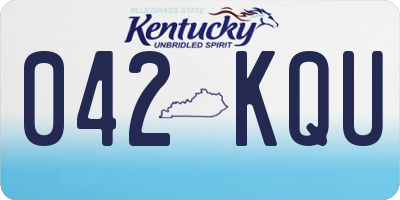 KY license plate 042KQU