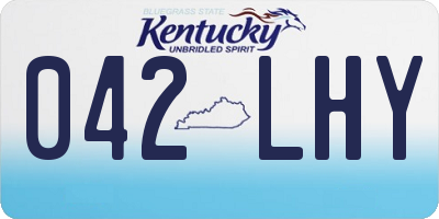 KY license plate 042LHY