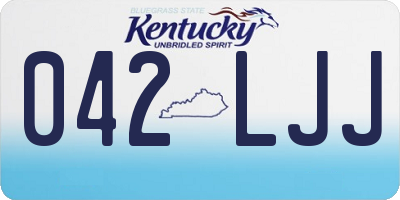 KY license plate 042LJJ