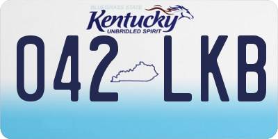 KY license plate 042LKB