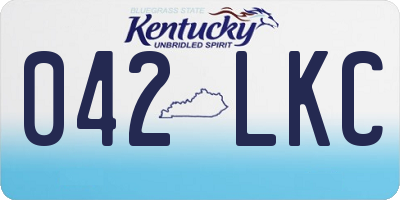 KY license plate 042LKC