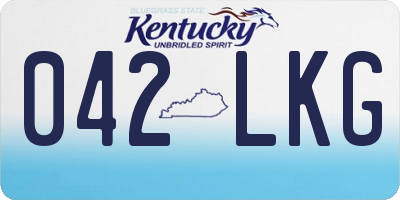 KY license plate 042LKG
