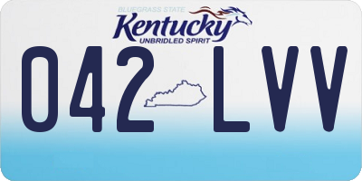 KY license plate 042LVV