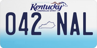 KY license plate 042NAL