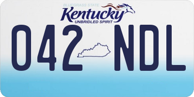KY license plate 042NDL