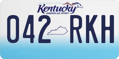KY license plate 042RKH