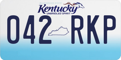 KY license plate 042RKP