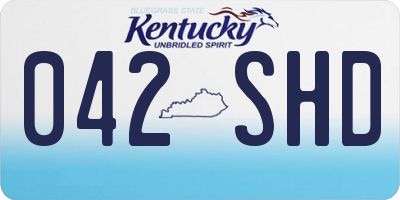 KY license plate 042SHD