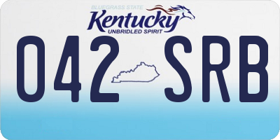 KY license plate 042SRB
