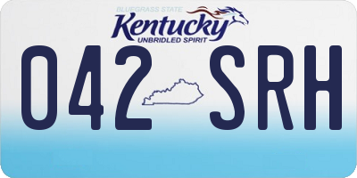 KY license plate 042SRH