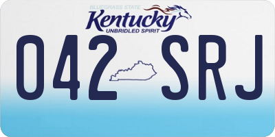 KY license plate 042SRJ