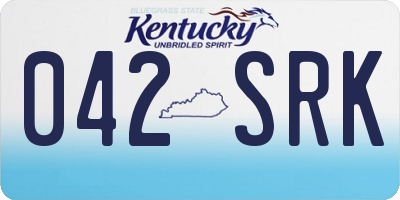 KY license plate 042SRK