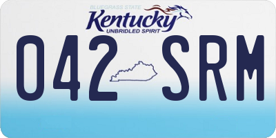 KY license plate 042SRM