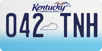 KY license plate 042TNH