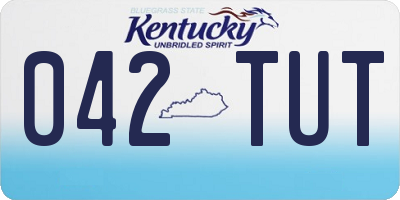 KY license plate 042TUT