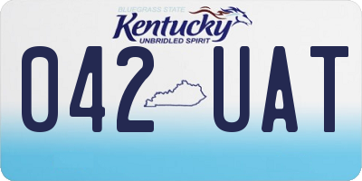 KY license plate 042UAT