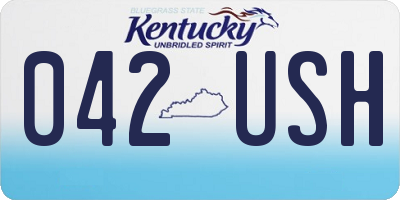 KY license plate 042USH