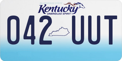 KY license plate 042UUT