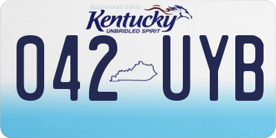 KY license plate 042UYB