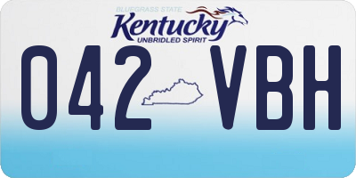 KY license plate 042VBH