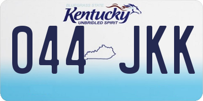 KY license plate 044JKK