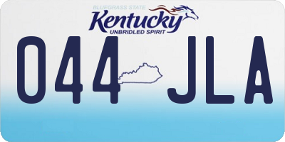 KY license plate 044JLA