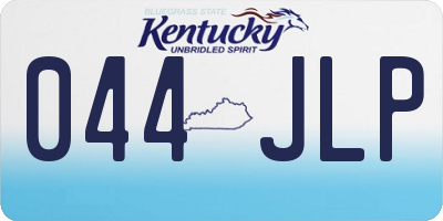KY license plate 044JLP