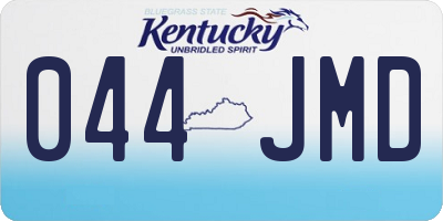 KY license plate 044JMD