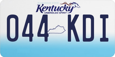KY license plate 044KDI