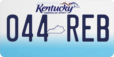 KY license plate 044REB