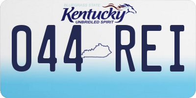 KY license plate 044REI