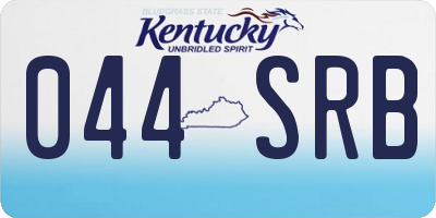 KY license plate 044SRB