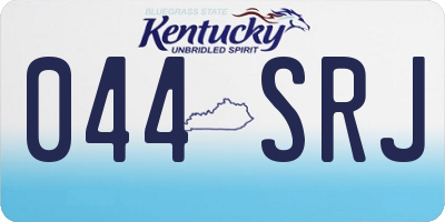 KY license plate 044SRJ