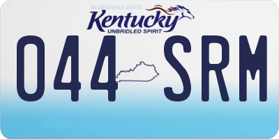 KY license plate 044SRM