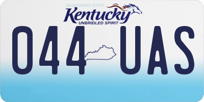 KY license plate 044UAS