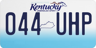 KY license plate 044UHP